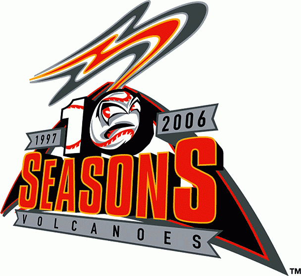 Salem-Keizer Volcanoes 2006 Anniversary Logo iron on transfers for T-shirts